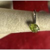 Natural Creations Sterling silver stackable ring size 9 Raw Peridot
