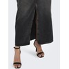 ONLY Maxi Denim Skirt mid Waist Skirt with Slit and