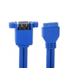 JSER Stackable USB 3.0 Female Panel Type to Motherboard 19Pin