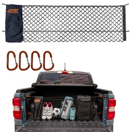 TacoNets Envelope Cargo Net for Ford Maverick - Fits 2022-2025 - Upgraded 5mm Bungee - Integrated Storage Bag - Heavy Duty Carabiners - Designed in USA