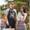 SpecialMe® BBQ Apron with Saying "Zuhause ist da wo Papa