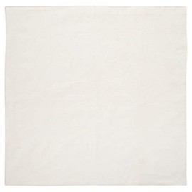 Large 100% Cotton Solid Color Blank Bandanas (22” x 22”) - Natural Dozen Packed 22x22 - For Custom Printing, Handkerchief, Headband, Head Scarf - Double Sided Blank Color