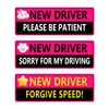 New Driver Magnet for Car Highly Visible Student Driver Magnet