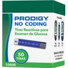 PRODIGY 10400 No Coding Test Strips, Box of 50 Strips,