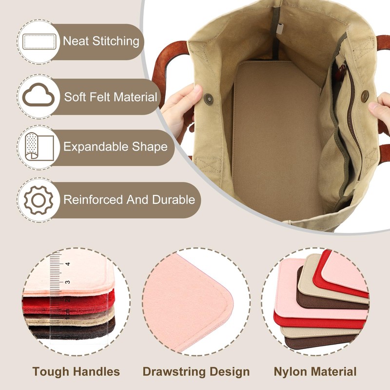 PATIKIL Felt Base Shaper 12x5 Inch, Bag Bottom Shaper Pad