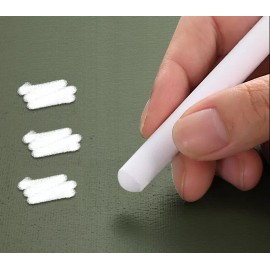 FixtureDisplays 12 White Chalk Sticks: 4" x 1/2" Ideal for Chalkboard Projects