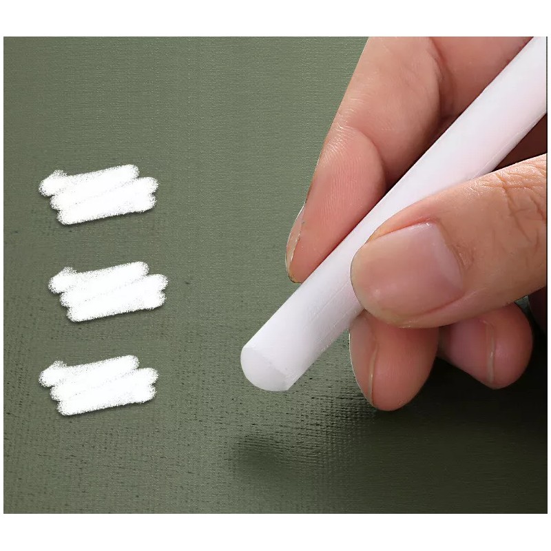 FixtureDisplays 12 White Chalk Sticks: 4" x 1/2" Ideal for