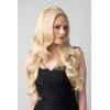 Half wig with volume booster/height booster: Corrine honey blonde #24BH613