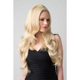 Half wig with volume booster/height booster: Corrine honey blonde #24BH613