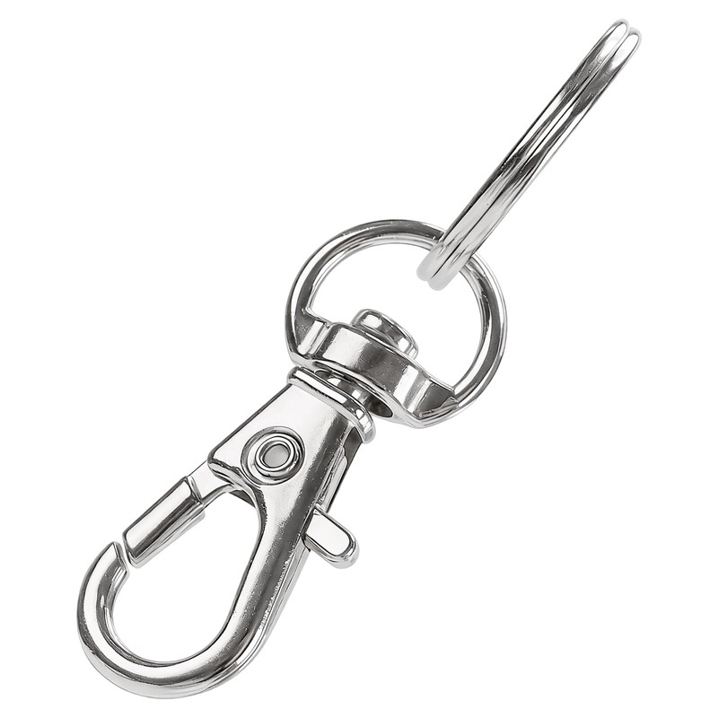 SENJEOK 100 Pcs Swivel Lobster Clasps, 50 Pcs Key Chain