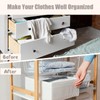 Mooisco 12 Packs Foldable Drawer Organizer Clothes, Closet Storage for