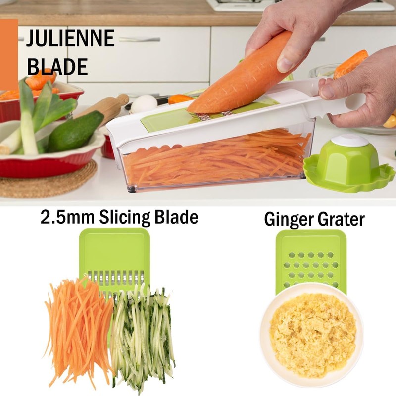 Katleay 5 in 1 Vegetable Slicer Manual Vegetable Slicer with