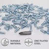SKIR'CO (Pack of 300) Zinc Plated Euro Screws 5.0 x