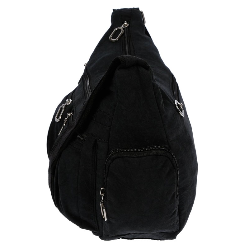 Christian Wippermann Women's Canvas Shoulder Bag, black, shoulder bag