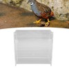 Rutin Chicken Feeder Automatic Clear Acrylic Bird Cage Feeder for