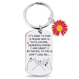 OEHEDOU Stocking Stuffers For Women Christmas Gifts For Friends Friendship Gifts for Friends Bestie BFF Humorous Friendship Keychain Birthday Gifts for Women Female Friend Gift Ideas