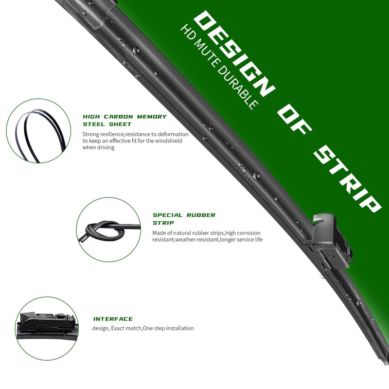 3 Factory Wiper Blade Replacement for Mazda CX-5 CX-9 02/2017-2021