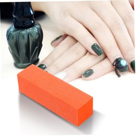 GLEAVI 10pcs Sponge Nail Files High Elasticity Buffer Blocks for Manicure Pedicure Nail Buffing Tools Compact Design for Home Salon Use Orange