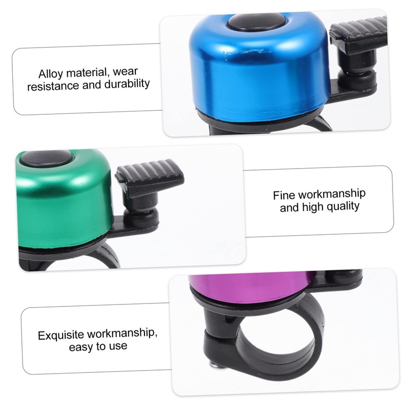 Outanaya Tough Alloy Bike Bell Versatile Handlebar Cycling Bell Sound