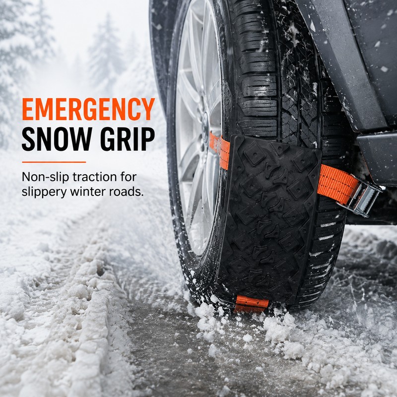 Car Recovery Traction Mat for Mud, Sand & Snow –
