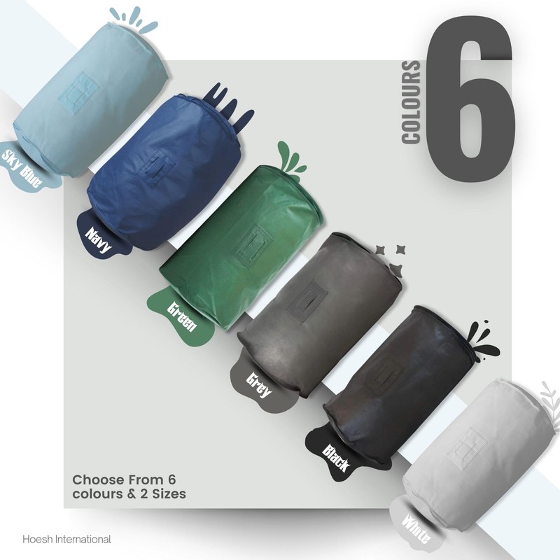 Hoesh UK Grey Single Duvet Storage Bag - Breathable Cotton