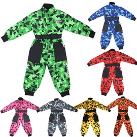 Zorax Zorax Soft interior/durable exterior CUB Kids Motocross CAMO Suit Children Motorbike Motorcycle Race Clothing Child ATV Karting Suit Overall