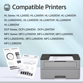 greencycle TN830XL Toner Cartridge Replacement Compatible for Brother TN-830XL TN-830 TN830 Toner use with HL-L2460DW HL-L2400D HL-L2480DW HL-L2405W MFC-L2820DW DCP-L2640DW Printer (10 Black)