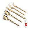 SXY INOX Silverware Set for 4,20 Pieces Forged Stainless Steel