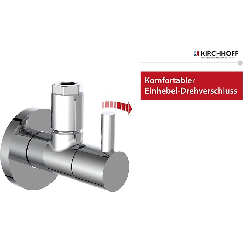 Kirchhoff 98166110-2 Design Universal Angle Valve Set of 2 with