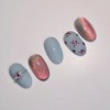 antique sun nail tip - Coffin Midi / antique 수네일팁