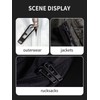 TIKIDESIGN Titanium Zip Zipper, Pack of 2 Zip Pendants, Removable