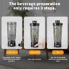 hisptgo Premium Electric Protein Shaker Bottle, Sports Nutrition Mixer, Electric