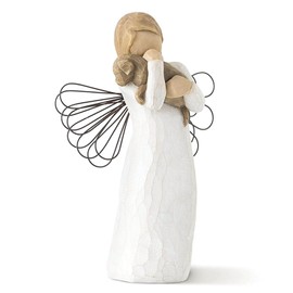 Designer Angel Statue and Decor. Resin Crafted Ornament. Small Landscape Decorative Art for Home and Garden. Scripture Included