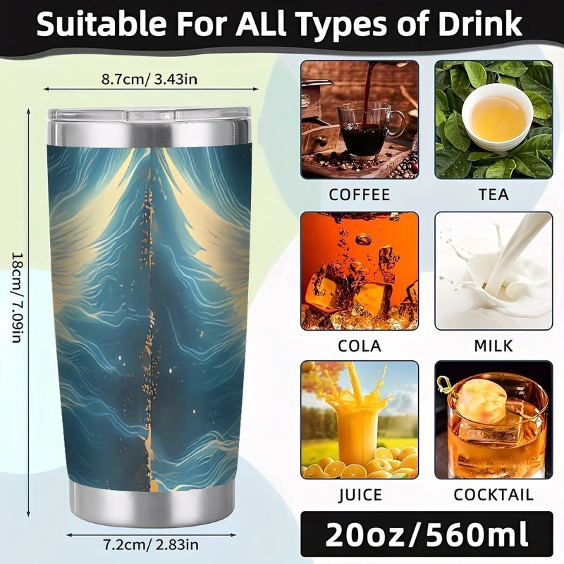 Versatile Collection Series 20oz Double Silver Side Stainless Steel Drinkwarecapacity: