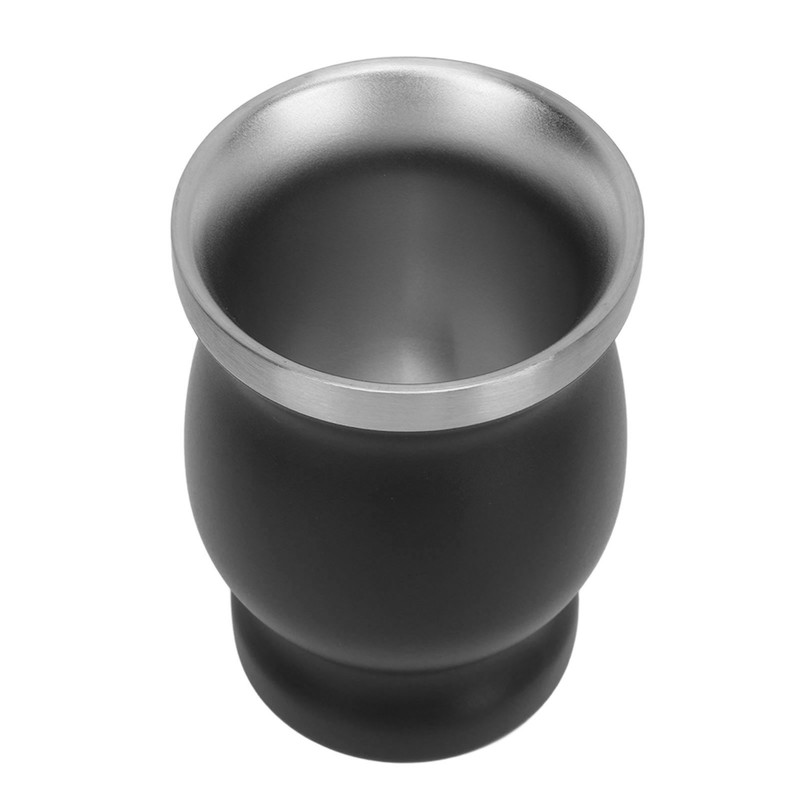 8oz Gourd Tea Cup Double Wall Stainless Steel with Spoon