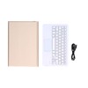Wireless Keyboard Detachable Durable Computer Accessories with Artificial Leather CoverGold
