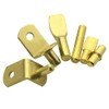 BGTXINGI 120pcs Shelf Pins Kit Nickel-Plated 4 Styles Shelf Support
