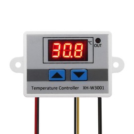 ARCELI Temperature Controller Digital LCD Display Microcomputer Thermal Controller Thermocouple Thermostat (12 V, 10 A)
