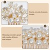 24 PCS Wedding Bridal Hair Combs Pearls Flower Hair Side