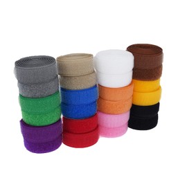 IHKFILAN Velcro Tape 20 mm Wide for Sewing Velcro Tape on Both Sides (Hook, Loop) Nylon Fabric Tape 4.57 m Roll Yellow