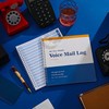 Phone Message Log Book Voice Mail 8.25 x 7.5 Inches