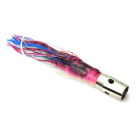 Lobo Lures FloMax-Pro Series Jet Head Trolling Lure Stainless Steel Tuna Marlin Mahi (Bigeye Glow)