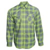 DIXXON Flannel "The Slice" Men's LARGE Snap Button Plaid Horror