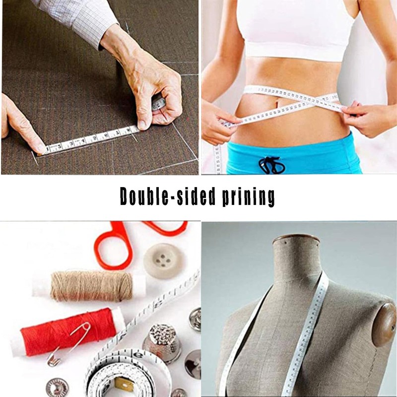 5 Pack Body Measuring Tape, Double Scale 60inch/150cm Body Sewing