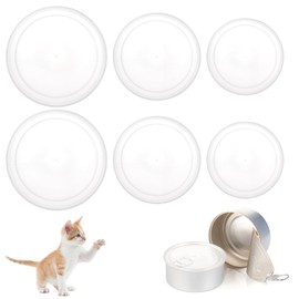 6 Pcs Dog Food Can Covers Lids - Reusable Can Covers for Canned Goods or Pet Dog Cat Food Saver(75 mm 89mm 100mm)
