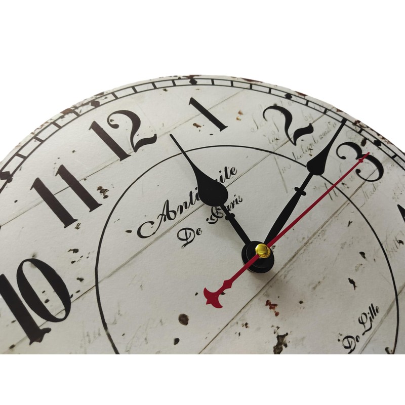 YOAI Wall Clock Kitchen Clock Vintage Shabby Chic Antique Nostalgia