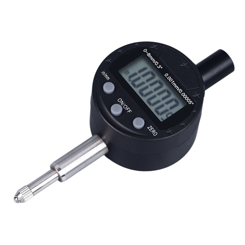 Dial Indicator Digital Display 0.00005in/0.001mm Resolution 0 to 8mm Range