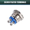 X AUTOHAUX 5Pcs LED Indicator Light 16mm 12V Dash Signal