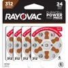 Rayovac Size 312 Hearing Aid Batteries (24 Pack)