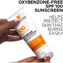 La Roche-Posay Anthelios Melt-in Milk Body & Face Sunscreen Lotion Broad Spectrum SPF 100, Oxybenzone & Octinoxate Free, Sunscreen for Kids, Adults & Sun Sensitive Skin, Unscented, 3 Fl oz